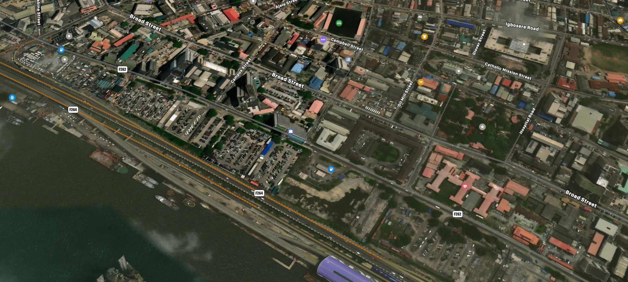 Lagos Island Map